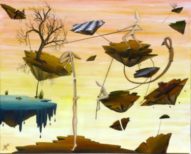 Peinture intitulée "Planétoïde" par Jean-Marie Jenot, Œuvre d'art originale