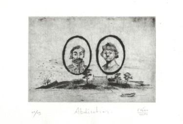 Dessin intitulée "ABDICATION." par Frhégo, Œuvre d'art originale, Autre