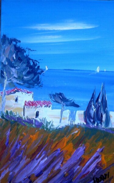 Peinture intitulée "mer_2010.JPG" par Frederic Dupuy, Œuvre d'art originale