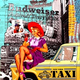 Peinture intitulée "BUDWEISER" par Alan Berg, Œuvre d'art originale