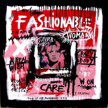 「Fashionable woman」というタイトルの絵画 Vero Cristalliによって, オリジナルのアートワーク