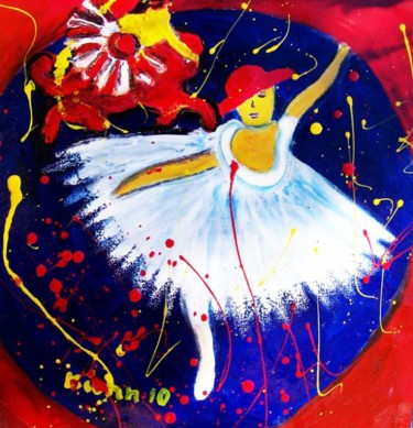 Painting titled "Bailarina" by Georg Kiehn, Original Artwork