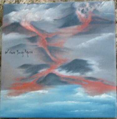 Pittura intitolato "VOLCAN" da Nicole Van Ingelgom, Opera d'arte originale