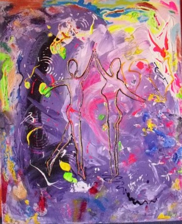 Pintura titulada "la danza de la vida" por Sandra Soler, Obra de arte original