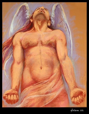 Dessin intitulée "ange" par Gleisner, Œuvre d'art originale, Autre