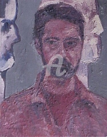 Pittura intitolato "autoritratto" da Bruno, Opera d'arte originale, Olio