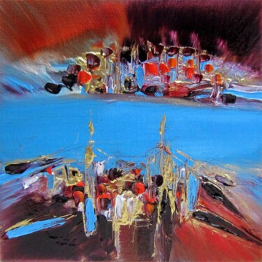 제목이 "Le pont à haubans"인 미술작품 Muriel Cayet로, 원작