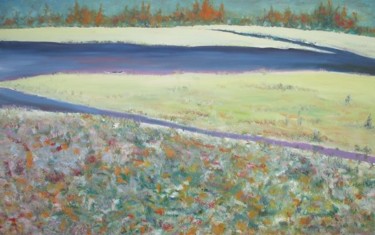 Painting titled "River___A_Boat_copy…" by Animesh Roy, Original Artwork