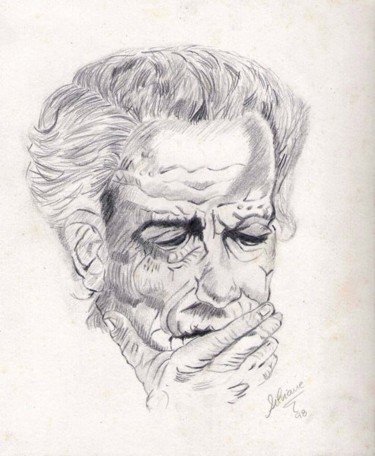 Desenho intitulada "Velho" por Silviane Moon, Obras de arte originais