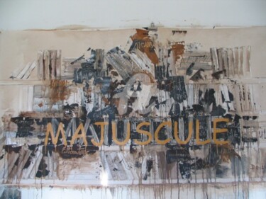 Peinture intitulée "majuscule" par Domondo, Œuvre d'art originale
