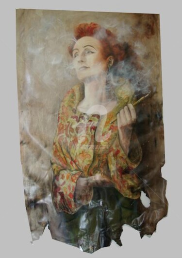 Peinture intitulée "je me consume" par Domondo, Œuvre d'art originale
