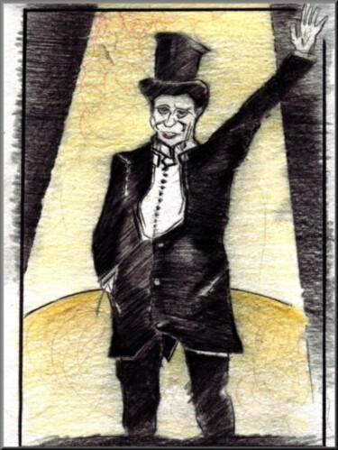 Disegno intitolato "Il Presentatore" da Geremia Cocozza, Opera d'arte originale, Altro