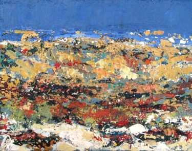 Peinture intitulée "marée basse" par Catherine Martel, Œuvre d'art originale
