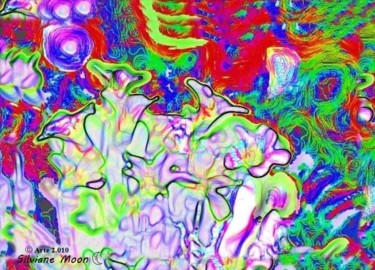 Artes digitais intitulada "Copos de Leite." por Silviane Moon, Obras de arte originais, Pintura digital