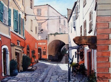 Peinture intitulée "Rue Napoléon Ile Ro…" par Marcel Boos, Œuvre d'art originale