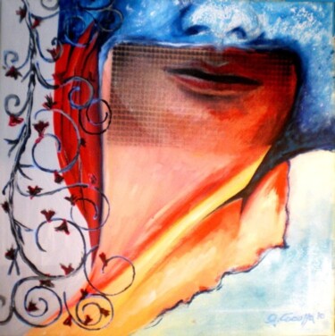 Pittura intitolato "la velata" da Geremia Cocozza, Opera d'arte originale
