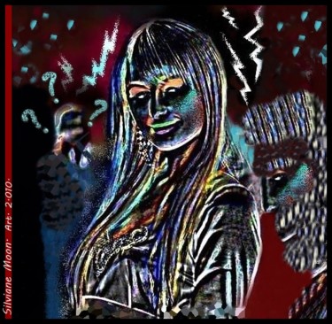 Artes digitais intitulada "Diva do Anoitecer" por Silviane Moon, Obras de arte originais, Pintura digital