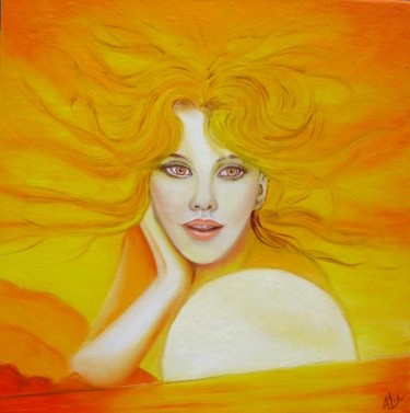 Peinture intitulée "Hélios" par Alix, Œuvre d'art originale, Huile