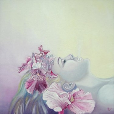 Peinture intitulée "Le réveil du printe…" par Alix, Œuvre d'art originale, Huile