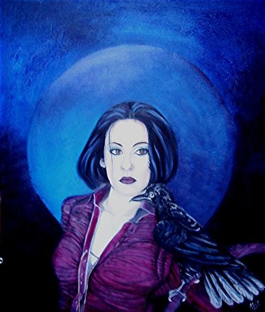 Peinture intitulée "Crows" par Alix, Œuvre d'art originale, Huile