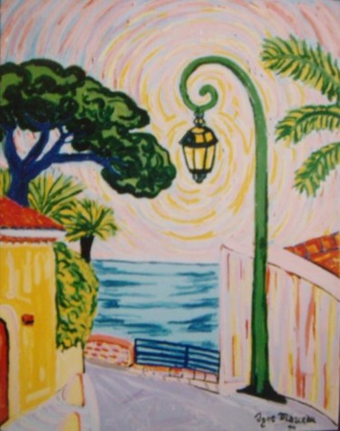 un réverbère au cap Ferrat