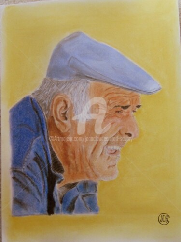 Dibujo titulada "Le papet" por Jc C-S ' Art, Obra de arte original, Pastel Montado en Cartulina