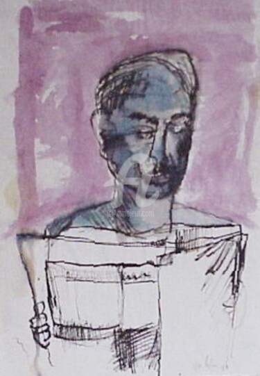 Disegno intitolato "giornale" da Bruno, Opera d'arte originale, Altro