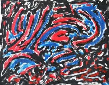「044.JPG」というタイトルの絵画 Claude Langevin (Cloud Rabbit)によって, オリジナルのアートワーク