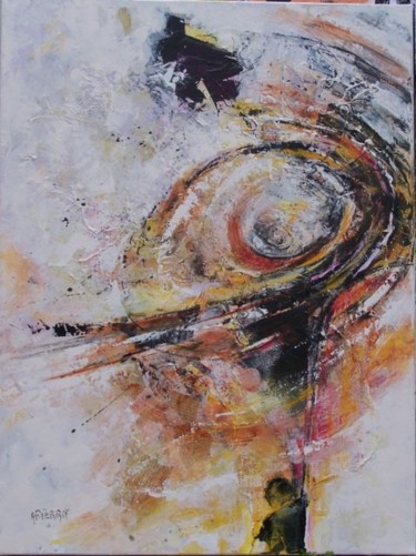 Peinture intitulée "fugue... et fuite!" par Anne-Frédérique Ferret, Œuvre d'art originale, Huile