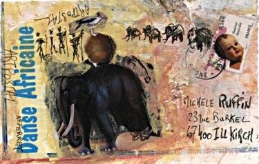 Sculpture intitulée "danse africaine, ou…" par Anne-Frédérique Ferret, Œuvre d'art originale