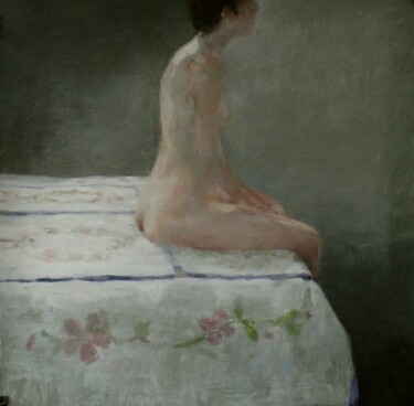 Drawing titled "se retrouver...seule" by Mathieu Weemaels, Original Artwork, Pastel