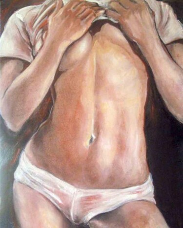 Peinture intitulée "Buste 2" par Jypc, Œuvre d'art originale, Huile