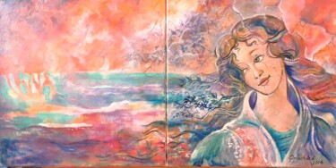 绘画 标题为“Regard vert l' Art…” 由Christian Eprinchard, 原创艺术品, 油