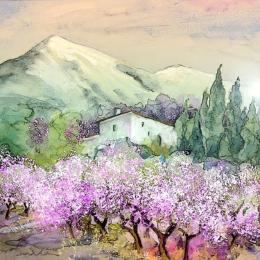 「Almond Trees in Alt…」というタイトルの絵画 Miki De Goodaboomによって, オリジナルのアートワーク, オイル