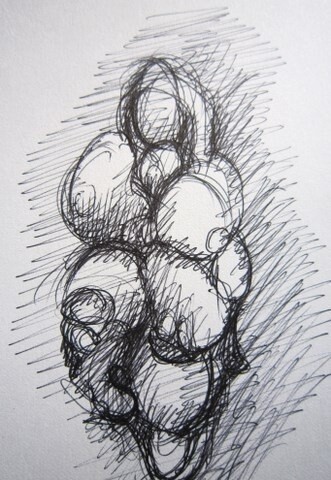 1998 FECONDITE PREHISTORIQUE Drawing titled "1998 FECONDITE PREH…" by Michel Moskovtchenko, Original Artwork, Other