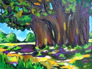 Painting titled "баобаб богомойо" by Nina Silaeva, Original Artwork