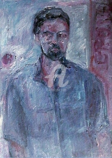 Pittura intitolato "autoritratto" da Bruno, Opera d'arte originale, Olio