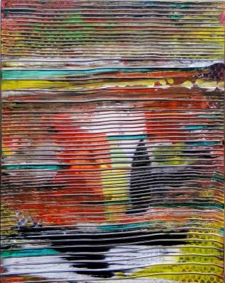 Peinture intitulée "Sillons" par Joel Jambou, Œuvre d'art originale, Huile