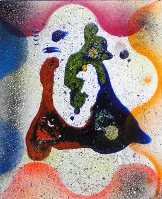 Peinture intitulée "Détente" par Joel Jambou, Œuvre d'art originale, Huile