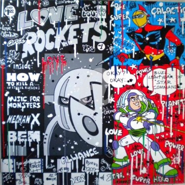 Schilderij getiteld "LOVE ROCKETS/Galeri…" door Johanne 8, Origineel Kunstwerk