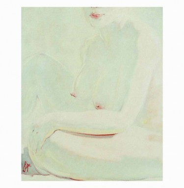 绘画 标题为“nu” 由Régis De La Ferté, 原创艺术品, 油 安装在木质担架架上