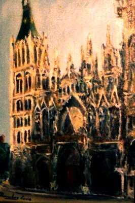 제목이 "CATHEDRALE DE ROUEN…"인 미술작품 Louis Runemberg로, 원작