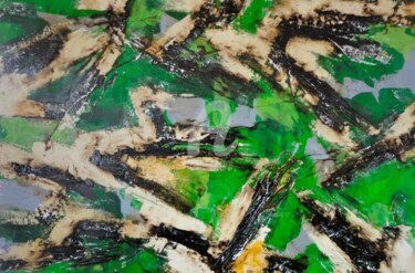 Painting titled "An Out-There Reality" by Sio Montera, Original Artwork, Oil