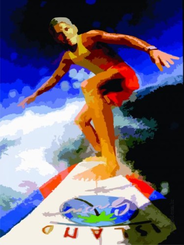 Artes digitais intitulada "Surfista" por Josil, Obras de arte originais