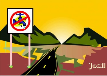 Artes digitais intitulada "JOSIL_PROIBIDO_DESP…" por Josil, Obras de arte originais