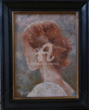 Peinture intitulée "Justine(techniques…" par Alain Ravaut, Œuvre d'art originale