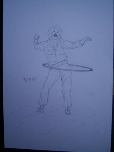 Desenho intitulada "BAMBOLÊ" por Romeo Zanchett, Obras de arte originais