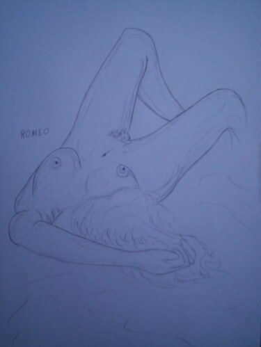 MULHER SENSUAL Desenho intitulada "MULHER SENSUAL" por Romeo Zanchett, Obras de arte originais