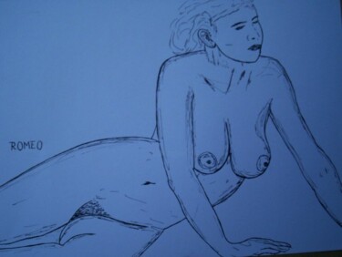 MULHER SENSUAL. Pintura intitulada "MULHER SENSUAL." por Romeo Zanchett, Obras de arte originais