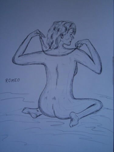 MULHER COM COLAR Pintura intitulada "MULHER COM COLAR" por Romeo Zanchett, Obras de arte originais